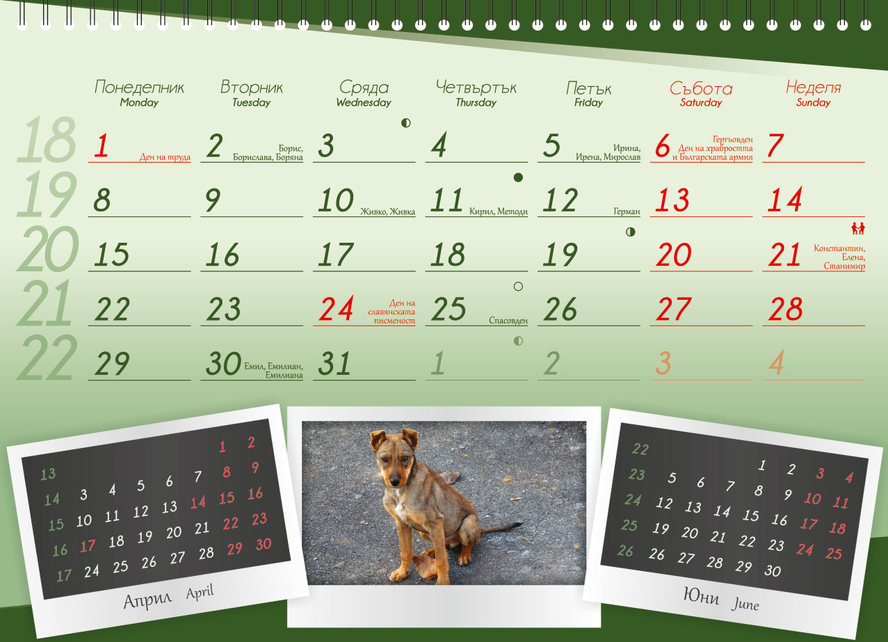 Calendar for ProChema Ltd.